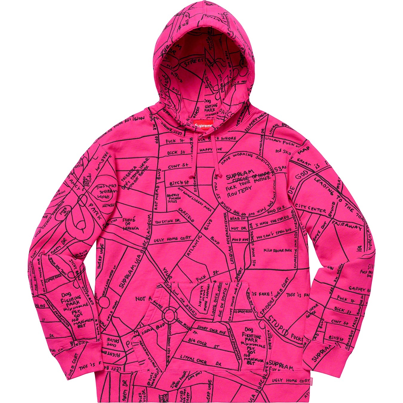 Gonz Embroidered Map Hooded Sweatshirt view 5